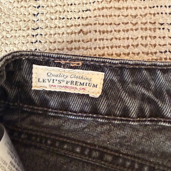 Levi's Premium Low Loose Black Jeans Sz 31 - Picture 4 of 7